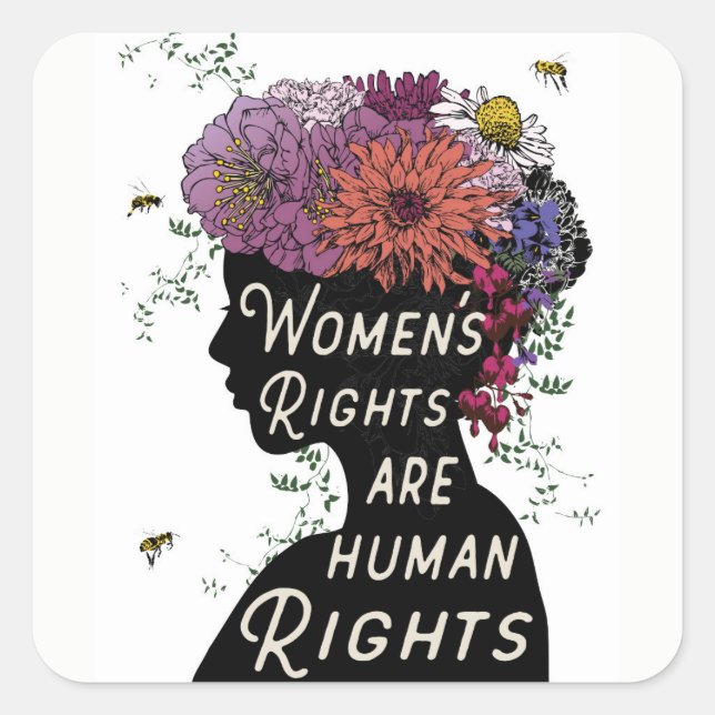 Women's Rights Are Human Rights - stickers (Front)
