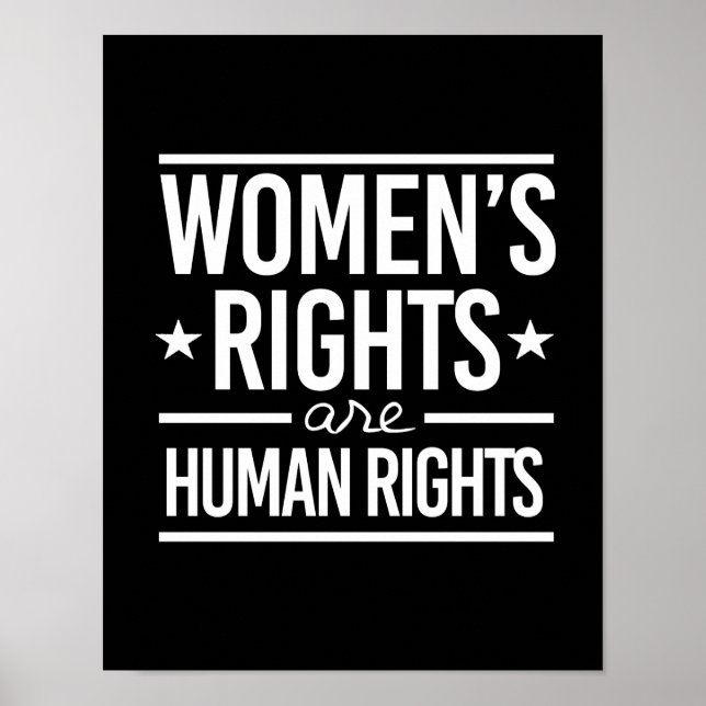 Women's Rights are Human Rights - - white - Poster (Front)