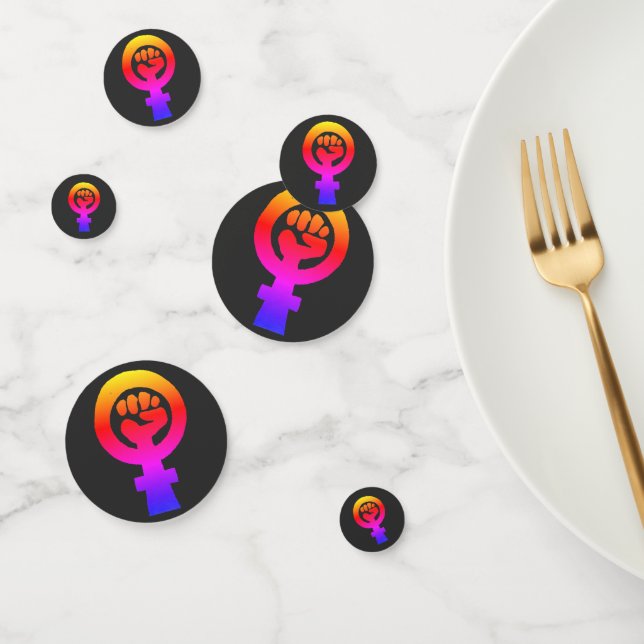 Women's Rights Colorful Confetti (Group)