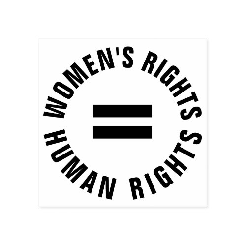 Womens Rights Equal Human Rights Feminist Rubber Stamp