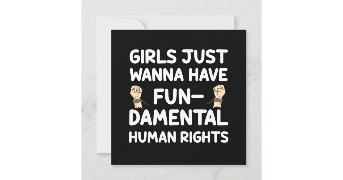 Womens Rights Feminist Feminism Female Empowerment Invitation Zazzle 