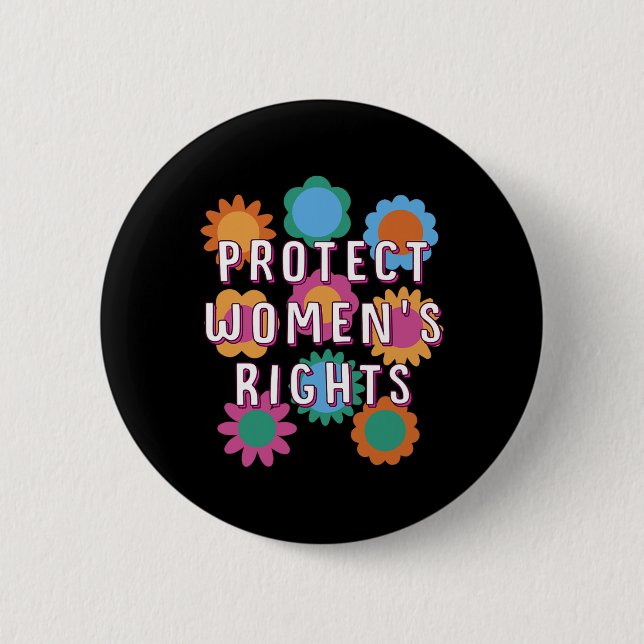 Women's Rights Feminist Gender Equality  Button (Front)