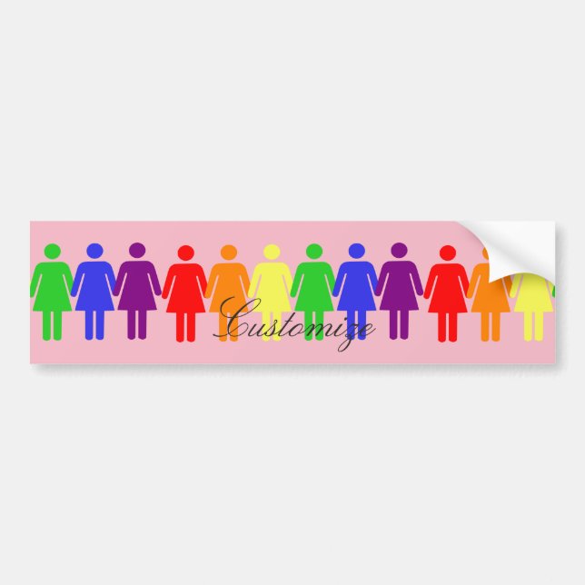 women's rights LGBTQIA Thunder_Cove Bumper Sticker (Front)
