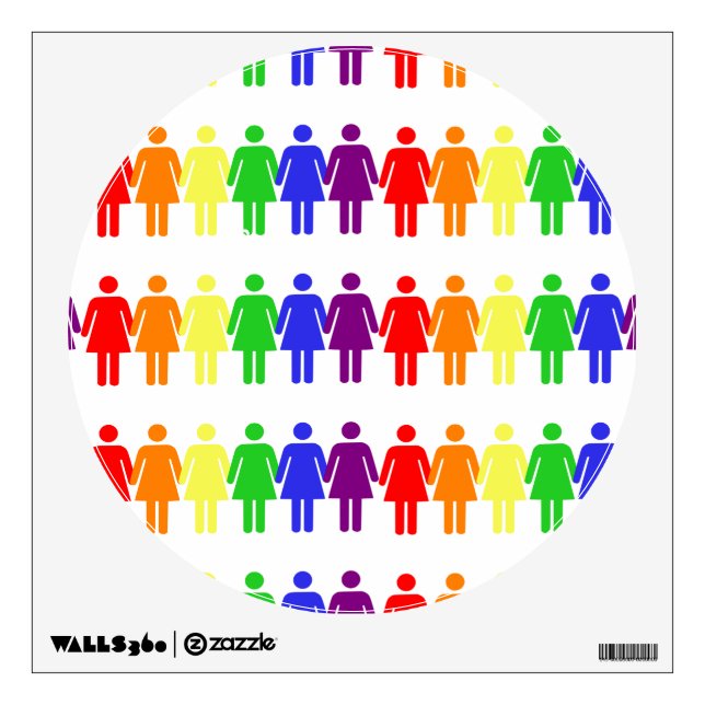 women's rights LGBTQIA Thunder_Cove Wall Sticker (Front)