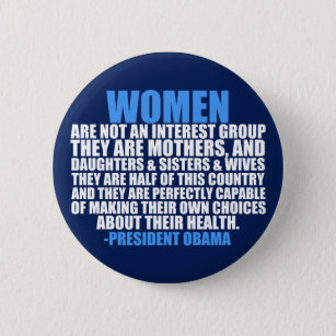 Women's Rights Obama Quote Button