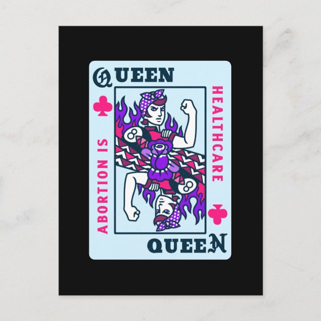 womens rights roe v wade abortion is healthcare postcard (Front)