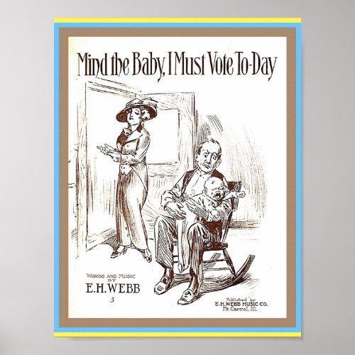 Women's Rights Suffragette Sheet Music Cover Copy