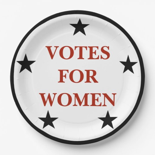 Womens Rights Vote suffrage commemorative Paper Plates