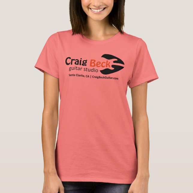 Women's Ringer Tee | Craig Beck Guitar Studio (Front)