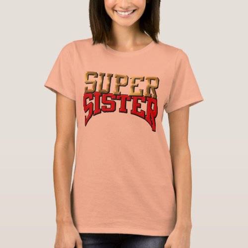 Womens Ringer Tee _ SUPER SISTER