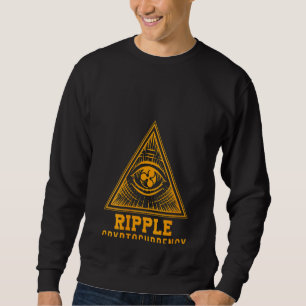 Womens Ripple Xrp Pyramid Crypto Coin Money Crypto Sweatshirt