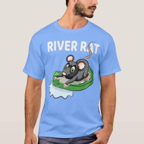 Womens River Rat Rafting VNeck  T_Shirt