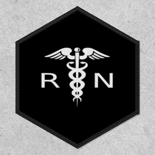 Womens RN Caduceus Symbol Logo Patch