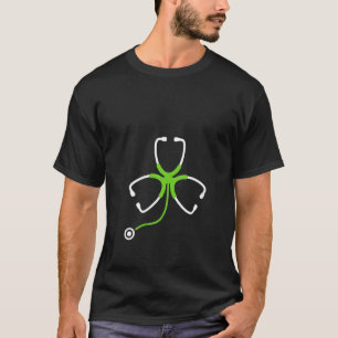 Womens Rn Doctor Nurse Lucky Leaf Ireland Irish St T-Shirt