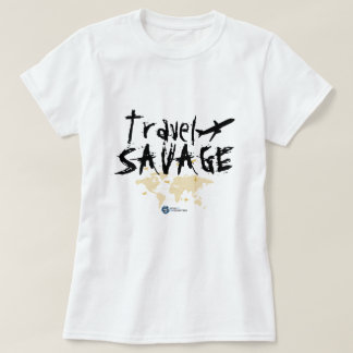 Womens Road To 100 Countries Travel Savage T-Shirt