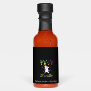 Womens Rock The Test Funny School Professor Teache Hot Sauces