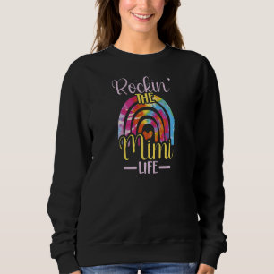 Womens Rockin' The Mimi Life New Grandma First 1st Sweatshirt