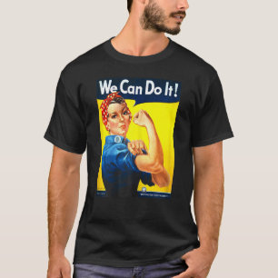 Womens Rosie The Riveter We Can Do It! Women's Fem T-Shirt