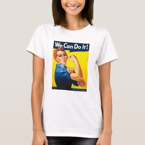 Womens Rosy the Riveter T Shirt _ We Can Do It
