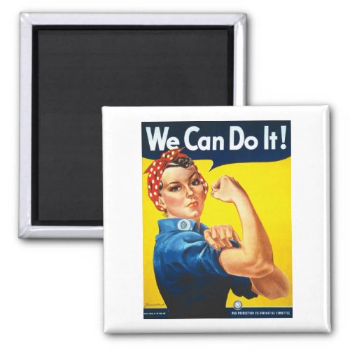 Womens Rosy the Riveter T Shirt _ We Can Do It Magnet