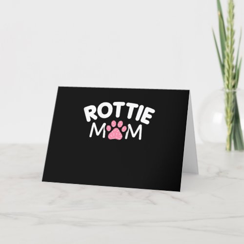 Womens Rottie Mom Apparel Rottweiler Owner Lover Holiday Card