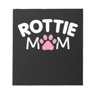Womens Rottie Mom Apparel Rottweiler Owner Lover Notepad