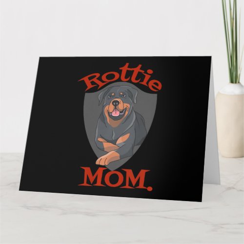 Womens Rottie Mom Premium Card