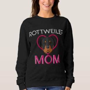 Womens Rottweiler Mom Sweatshirt