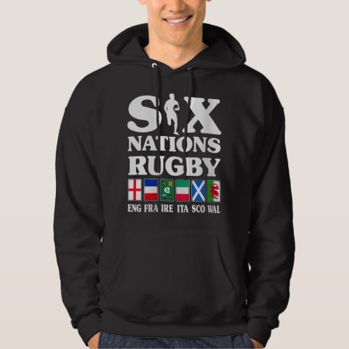 Womens Rugby 6 Nations England France Ireland Ital Hoodie