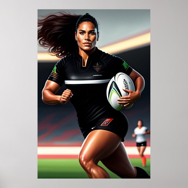 Women's Rugby Art Print (Front)