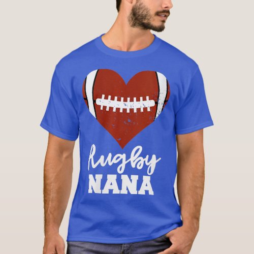 Womens Rugby Nana Heart Funny Rugby Player Nana VN T_Shirt