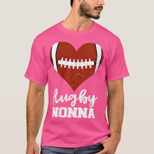 Womens Rugby Nonna Heart Funny Rugby Player Nonna  T_Shirt
