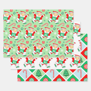 Women's Running Gift Wrapping Paper Sheets
