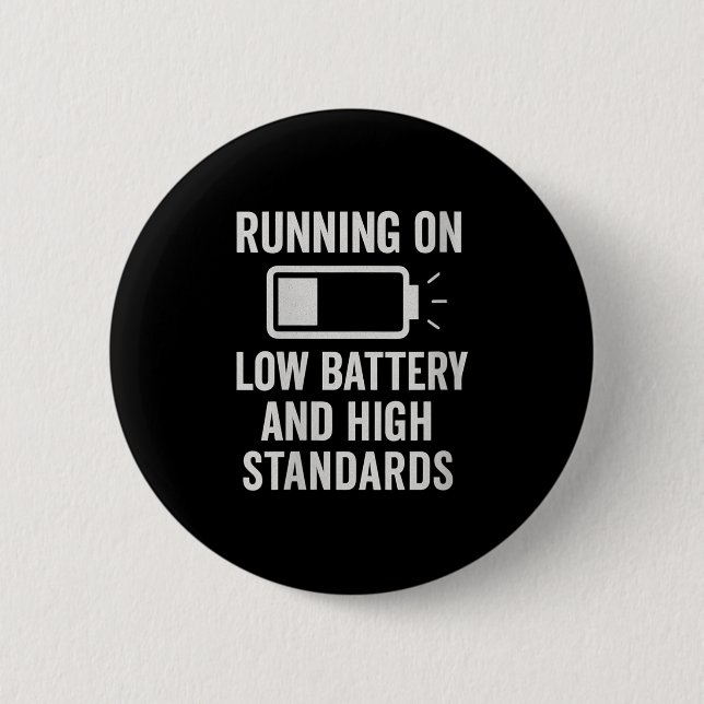 Womens Running On Low Battery And High Standards F Button (Front)