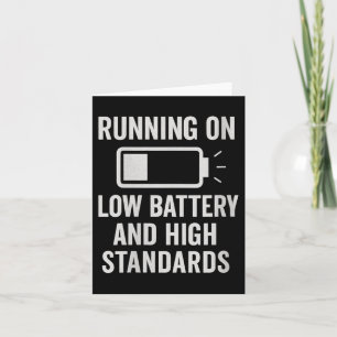 Womens Running On Low Battery And High Standards F Card