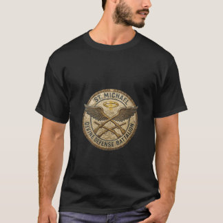 Womens Saint Michael the Archangel Spiritual Warfa T-Shirt