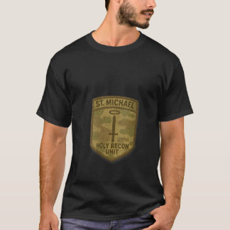 Womens Saint Michael the Archangel Spiritual Warfa T-Shirt