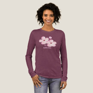 Women's Sakura Long Sleeve T-Shirt  Tri-Blend Shirt
