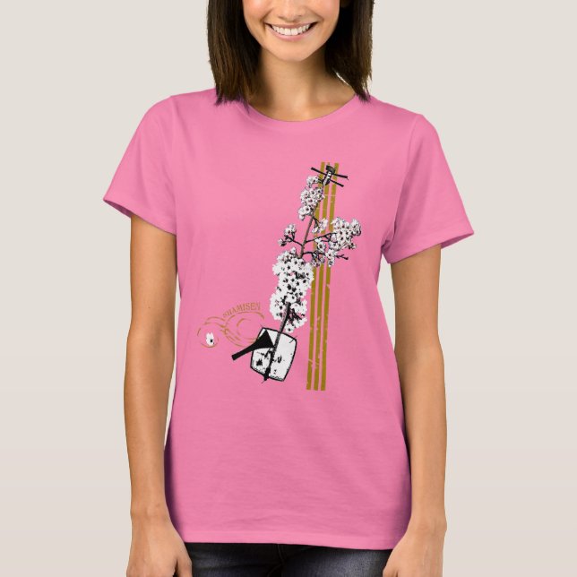Women's Sakura Shamisen T-Shirt (Front)