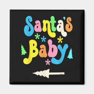 Womens Santa's Baby-pregnancy Announcement Christm Magnet