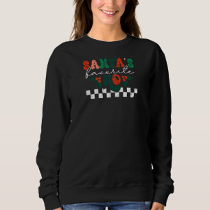 Womens Santa's Favorite Ho Christmas Season  xmas  Sweatshirt