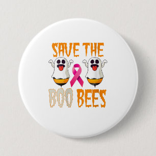 Womens Save the Boo Bees Breast Awareness Pi Button