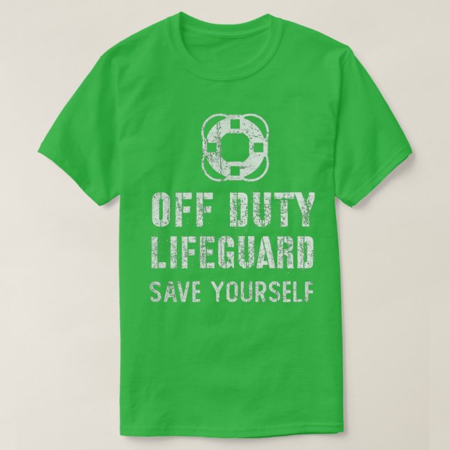 Womens Save Yourself Lifeguard Humor Swimming Pool T-Shirt (Design Front)
