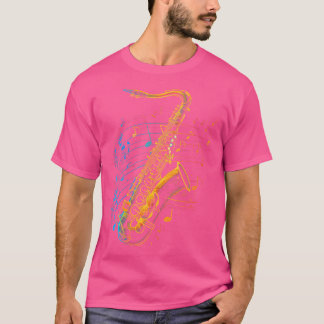 Womens Saxophone Player Jazz Music Musician Saxoph T-Shirt
