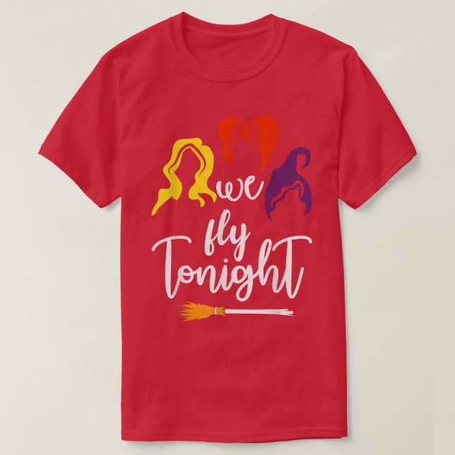 Womens Scary Halloween we fly tonight T-Shirt (Design Front)