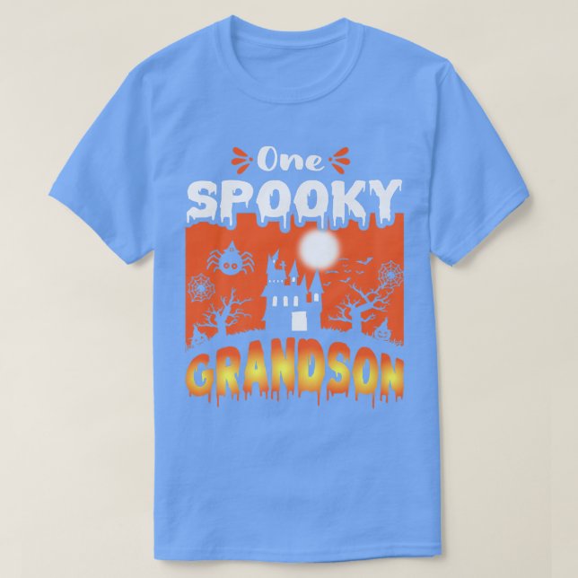 Womens Scary spooky Halloween design haunted castl T-Shirt (Design Front)