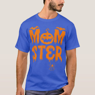 Womens Scary spooky Halloween mom mother monster m T-Shirt