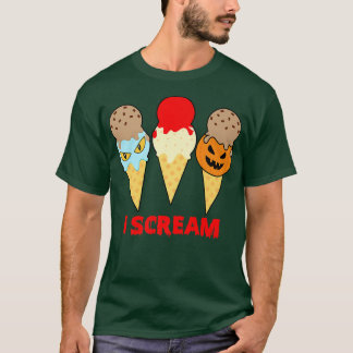 Womens Scary spooky Halloween scream design T-Shirt