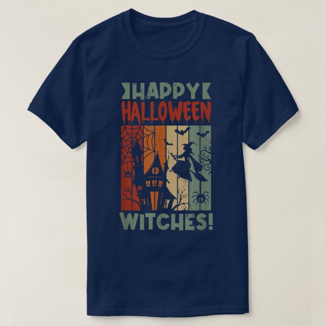 Womens Scary spooky Halloween witches1119 T-Shirt (Design Front)