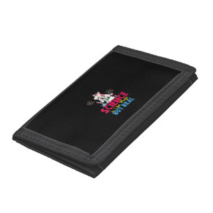 Womens Science Is Like Magic But Real - Unicorn Sc Trifold Wallet
